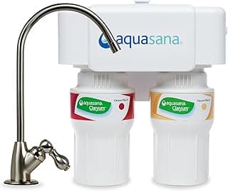 Aquasana AQ-5200.55: 2-Stage Under Sink Filter Cuts 99% PFAS, Lead, Chlorine