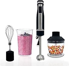 Blendtec Immersion Blender: Blend, Whisk, Chop w/ 3 Attachments & 20oz Jar