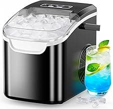 COWSAR Portable Ice Maker: 26.5lbs/24H, Self-Cleaning, 6-Min Ice