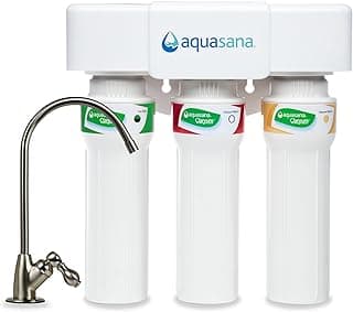 Aquasana AQ-5300+ Under Sink Filter: 99% PFAS, Lead, Chlorine Removal - Max Flow