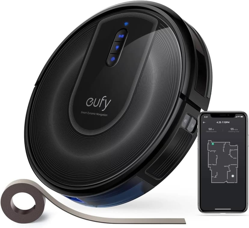 eufy Renewed RoboVac G30 Verge, Robot Vacuum with Home Mapping, 2000Pa Suction, Wi-Fi, Boundary Strips, for Carpets and Hard Floors (Renewed)