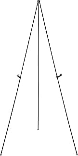 Amazon Basics Easel Display Stand, Instant Floor Poster, Lightweight, Collapsible and Portable with Tripod Base, Black Steel (supports 5 pounds)