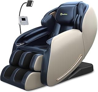 Real Relax Favor-06 Blue Zero Gravity SL-Track Massage Chair w/ Phone Control & App