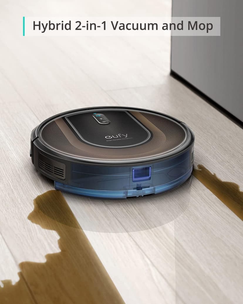 eufy by Anker, RoboVac G30 Hybrid, Dynamic Navigation 2.0, 2-in-1 Sweep and mop, 2000Pa Powerful Suction,Robot Vacuum,Wi-Fi, Boundary Strips
