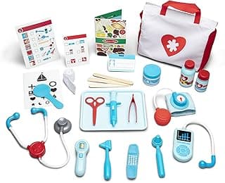 Melissa & Doug 25-Pc Doctor Kit: Realistic Pretend Play Set Ages 3+ w/Tote