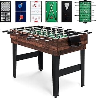 10-in-1 2x4ft Game Table: Foosball, Pool, Ping Pong & More!