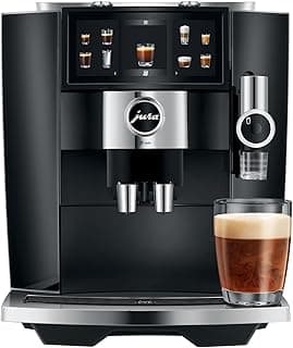 Jura J8 Twin Diamond Black: Dual-Grinder Super-Auto Espresso w/ Sweet Foam