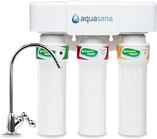 Aquasana AQ-5300+ Under-Sink Filter: 99% PFAS, Lead, Chlorine Cut - Max Flow