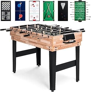 10-in-1 2x4ft Multi-Game Table: Foosball, Pool, Ping Pong & More