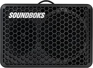 SOUNDBOKS Go: 121dB Shockproof Portable Bluetooth Speaker, 40H Battery (Black)