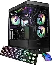 iBUYPOWER Y40 PRO Gaming PC Desktop AMD Ryzen 7 7800X3D CPU, NVIDIA GeForce RTX 5060Ti 8GB GPU, 32GB DDR5 RGB 5200MHz RAM, 1TB NVMe SSD, Windows 11 Home, Computer w/Keyboard Mouse - Y40BA7N56T01