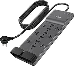 Belkin 12-Outlet 3940J Surge Protector w/ 8ft Flat Cord - UL Listed