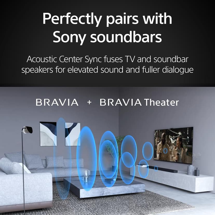 Sony BRAVIA 8 II 65 Inch TV, QD OLED, 4K Smart Google TV, XR Processor with AI Technology, Ultra Slim Design, 120hz Television, Dolby Vision/Atmos, Exclusive Features for PS5, K-65XR80M2, 2025 Model