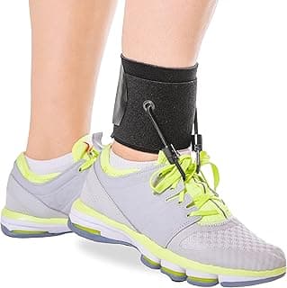 Adjustable AFO Foot Drop Brace - Soft Toe Lifter for Shoes, Unisex S/M