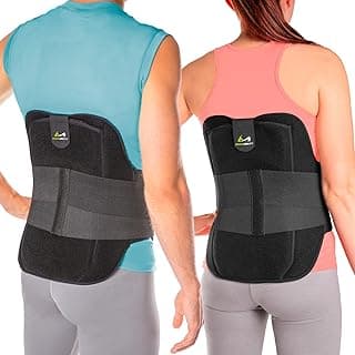 LSO Lumbar Back Brace for Sciatica, Herniated Disc, Post-Surgery w/ Hot/Cold Pack (L)