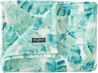 Tommy Bahama Plush Tropical Fleece Throw Blanket - Soft Sea Turtles, 50x70 Green
