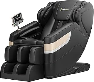 Real Relax Zero Gravity Full Body Massage Chair w/ Bluetooth, LCD & Auto Modes - Black