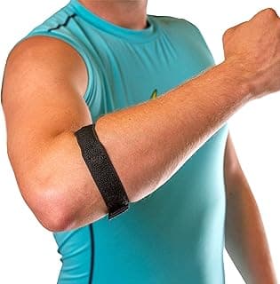 BraceAbility Epicondylitis Elbow Brace: Universal Tennis/Golfer's Elbow Pain Relief