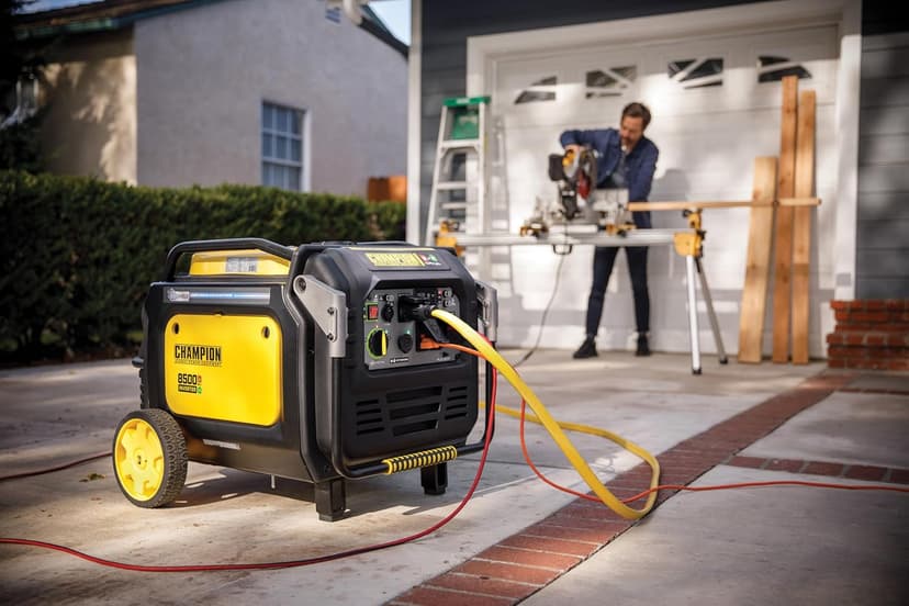Champion Power Equipment 8500-Watt Electric Start Dual Fuel Home Backup Portable Inverter Generator with Quiet Technology and CO Shield