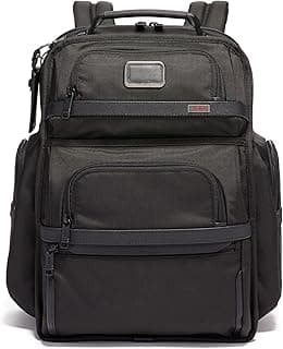 TUMI Alpha Brief Pack: Durable 15" Laptop Backpack for Travel & Work - Black