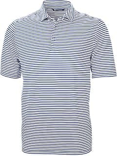 Cutter & Buck Virtue Eco Pique Stripe Big & Tall Polo - Sustainable, Stretchy, UPF