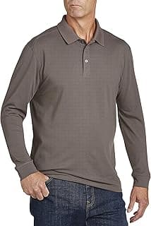 Cutter & Buck Big & Tall Long-Sleeve UPF 35+ Advantage Polo