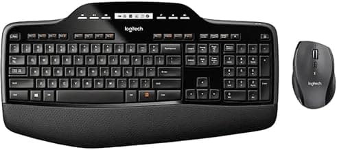 Logitech MK710 Wireless Keyboard & Mouse Combo - Ergonomic, 3-Year Battery