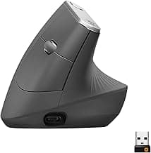 Logitech MX Vertical Ergonomic Wireless Mouse: Cuts Wrist Strain 10%, 4Mo Battery