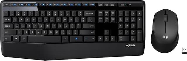 Logitech MK345 Wireless Keyboard & Mouse Combo w/ Palm Rest - 3Yr Battery