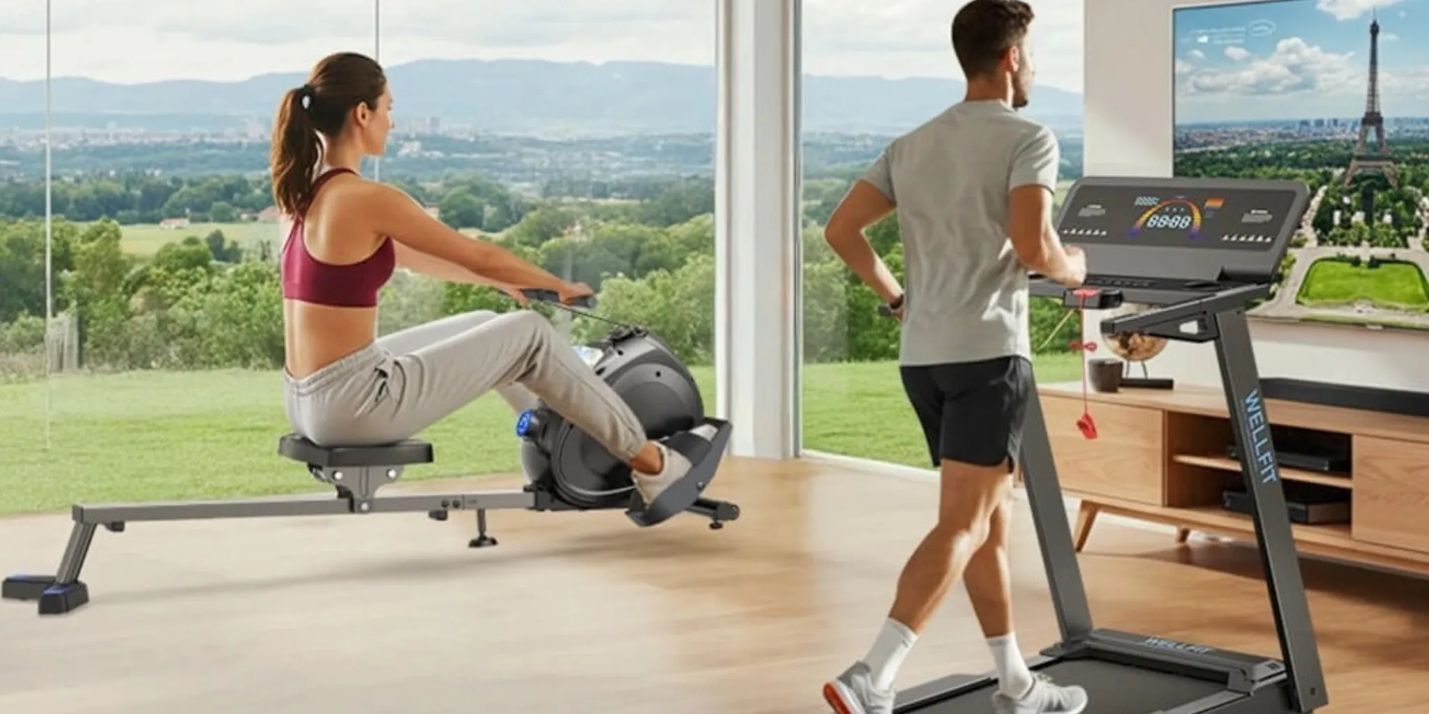 Practice with WELLFIT Treadmill.