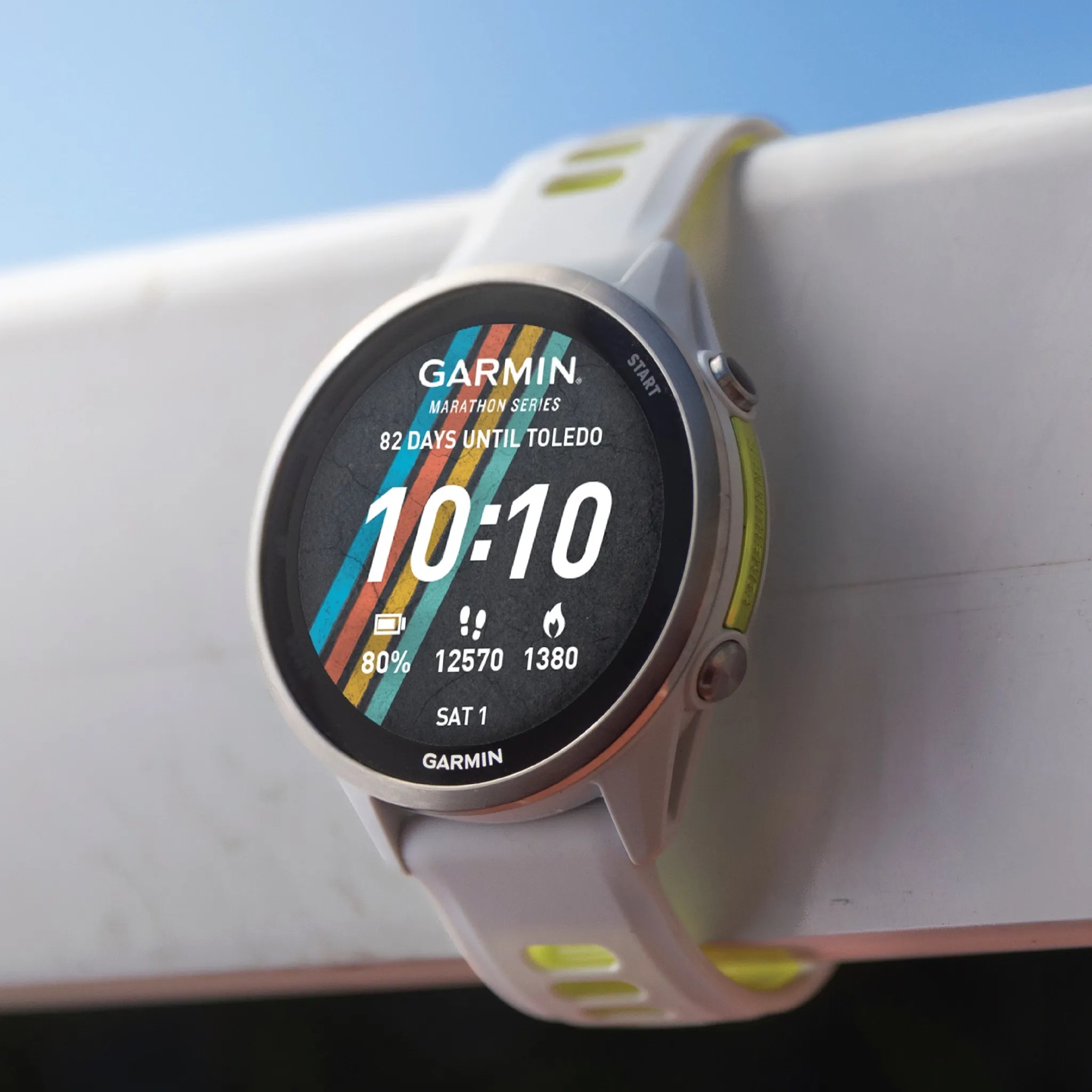 Garmin smartwatch.