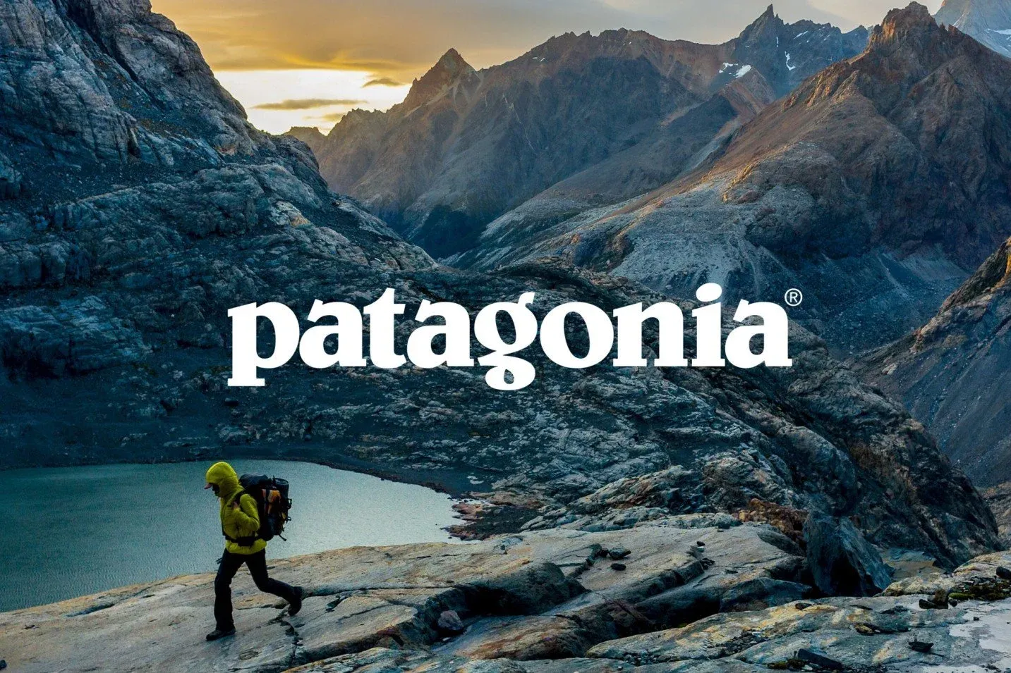 a man camping with patagonia