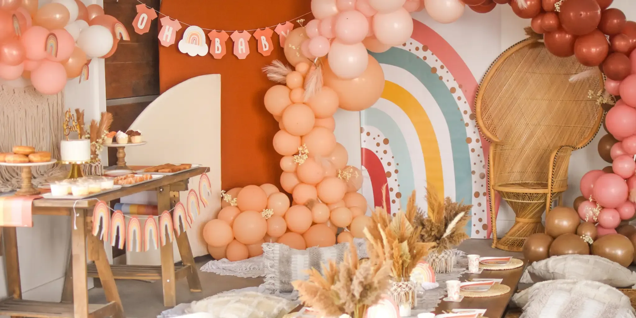 Rainbow themed baby shower Rainbow themed baby shower